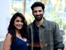 Photos: Aditya Roy Kapur and Mrunal Thakur snapped at the promotions of their film Gumraah