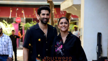 Photos: Aditya Roy Kapur and Mrunal Thakur snapped at the promotions of their film Gumraah in T-Series office