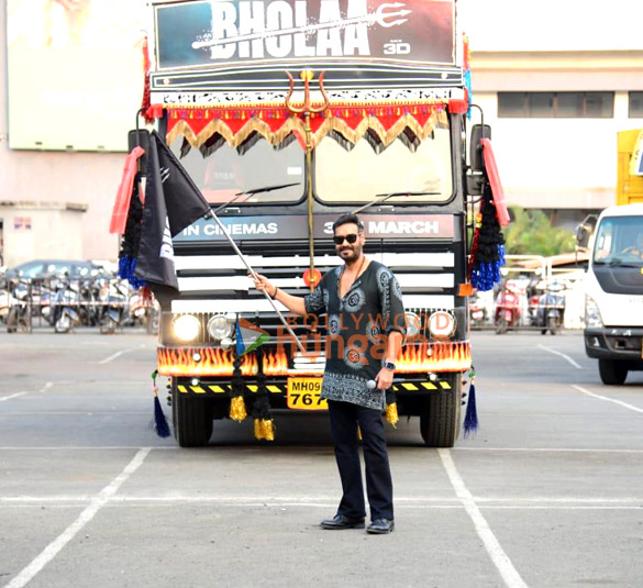 Photos: Ajay Devgn flags off the Bholaa Roadtrip
