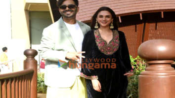 Photos: Aparshakti Khurana, Aditi Rao Hydari, Prosenjit Chatterjee and Sidhant Gupta snapped promoting their show Jubilee