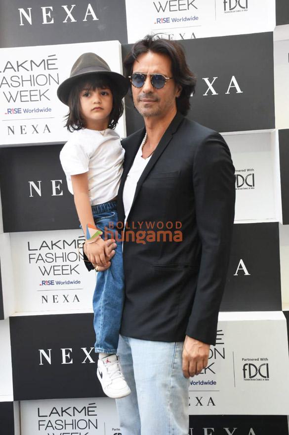 photos arjun rampal and family snapped attending the lakme fashion week 2023 1