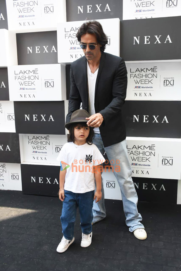 photos arjun rampal and family snapped attending the lakme fashion week 2023 2