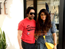 Photos: Ayushmann Khurrana snapped with his family in Juhu