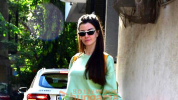 Photos: Giorgia Andriani spotted at a clinic in Bandra