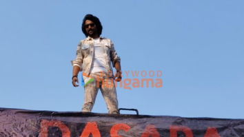 Photos: Nani makes grand entry at the trailer launch of his film Dasara in Lucknow