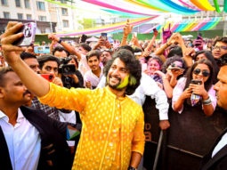 Photos: Nani snapped promoting Dasara at a Holi event in Mumbai