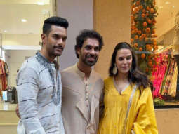 Photos: Neha Dhupia, Angad Bedi and others spotted at Punit Balan’s new Mumbai flagship store at Kala Ghoda