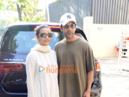 Photos: Rajkummar Rao and Patralekha snapped at PVR Juhu