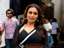 Photos: Rani Mukerji snapped promoting Mrs Chatterjee Vs Norway