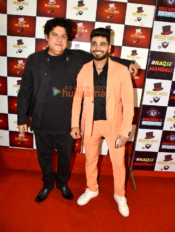 Photos: Sajid Khan, Anjali Arora, Sumbul Touqeer Khan and others spotted at Shiv Thakare’s party at Red Carpet, Bandra