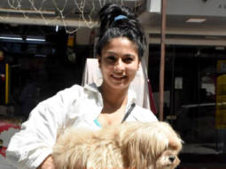 Photos: Tanisha Mukerji snapped outside a pet clinic in Bandra
