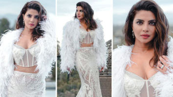 Priyanka Chopra Jonas is blowing up our social media in a white Falguni Shane Peacock corset gown