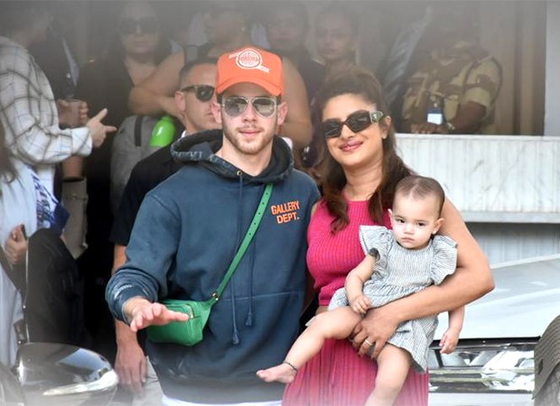 Priyanka Chopra and Nick Jonas arrive in Mumbai with baby Malti Marie for the first time, see photos and videos : Bollywood News – Bollywood Hungama