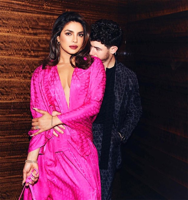 Priyanka Chopra creates a monotone magic in a pink Valentino kaftan dress; shares loved up photos with her husband Nick Jonas