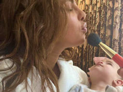Priyanka Chopra gets her make-up done as baby Malti Marie adorably looks at her in her arms, see photo