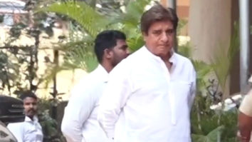 Raj Babbar spotted outside Satish Kaushik’s residence ahead of late actor’s last rites