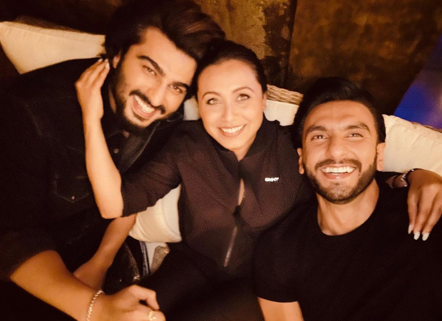 Ranveer Singh and Arjun Kapoor pose with Mrs. Chatterjee Vs Norway star Rani Mukerji, see photo 