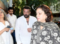Sanjay Dutt attends Kishor Bajaj’s prayer meet with sister Priya Dutt