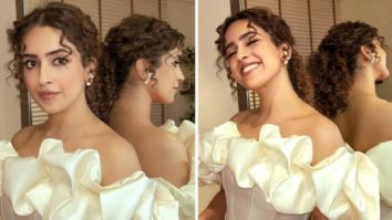 Sanya Malhotra’s weekend party classics include a chic white ruffled dress