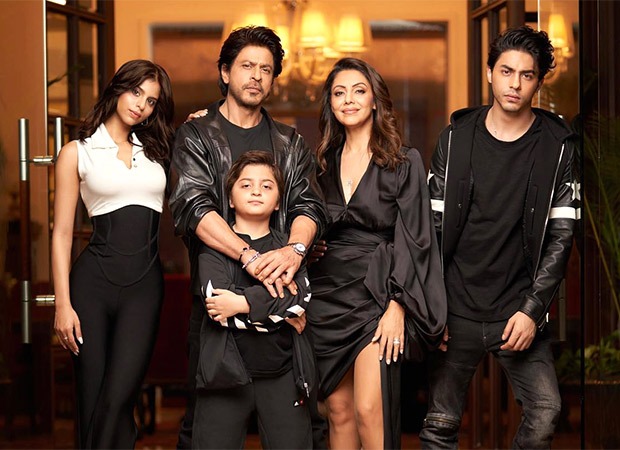 Shah Rukh Khan fans get a special treat from Gauri Khan as the family poses for a perfect picture with the kids