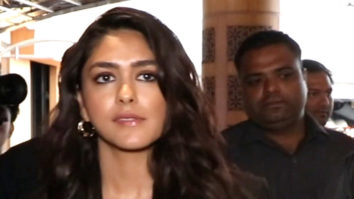 The ever gorgeous Mrunal Thakur gets clicked at the trailer launch of Gumraah