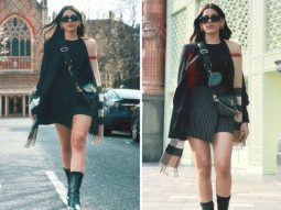 Alaya F takes over London’s streets in style, poses in pinstriped skorts, blazer and 1.6 Lakh Louis Vuitton cross-body bag