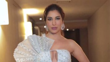 All that glitters! Sophie Choudry is an absolute vision in this shimmery gown