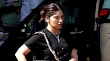 Bhumi Pednekar waves at paps at the airport