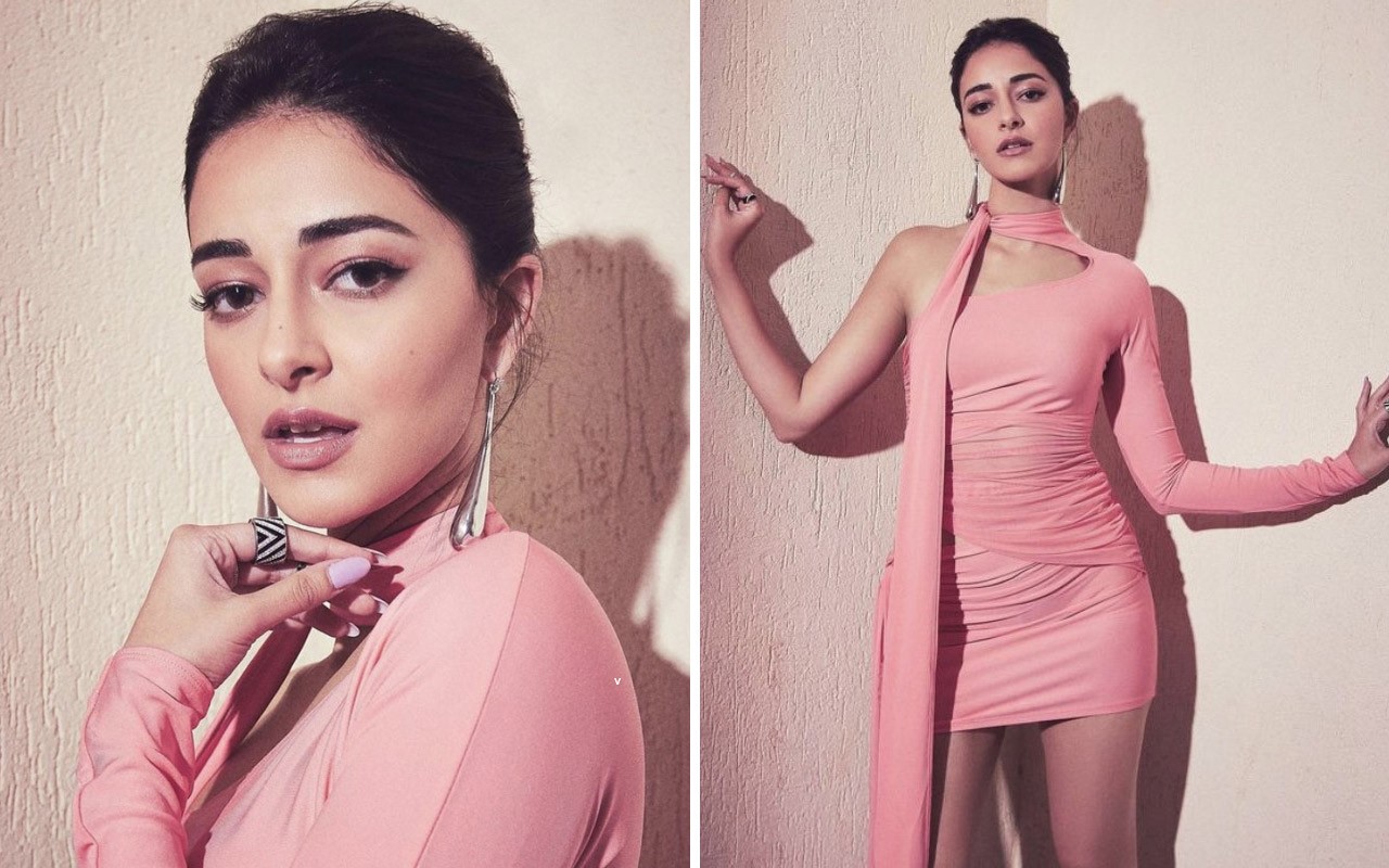 Ananya Panday's Pink H&M X Mugler Dress Transforms Her Into Our
