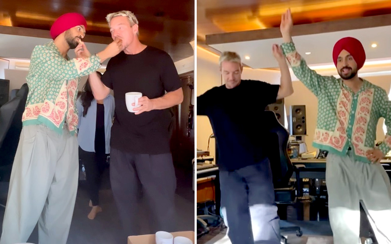 Diljit Dosanjh bonding with Diplo over tea is going viral on the internet today!