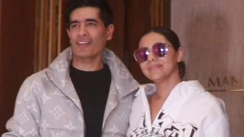Gauri Khan & Manish Malhotra look their stylish best as they pose for paps