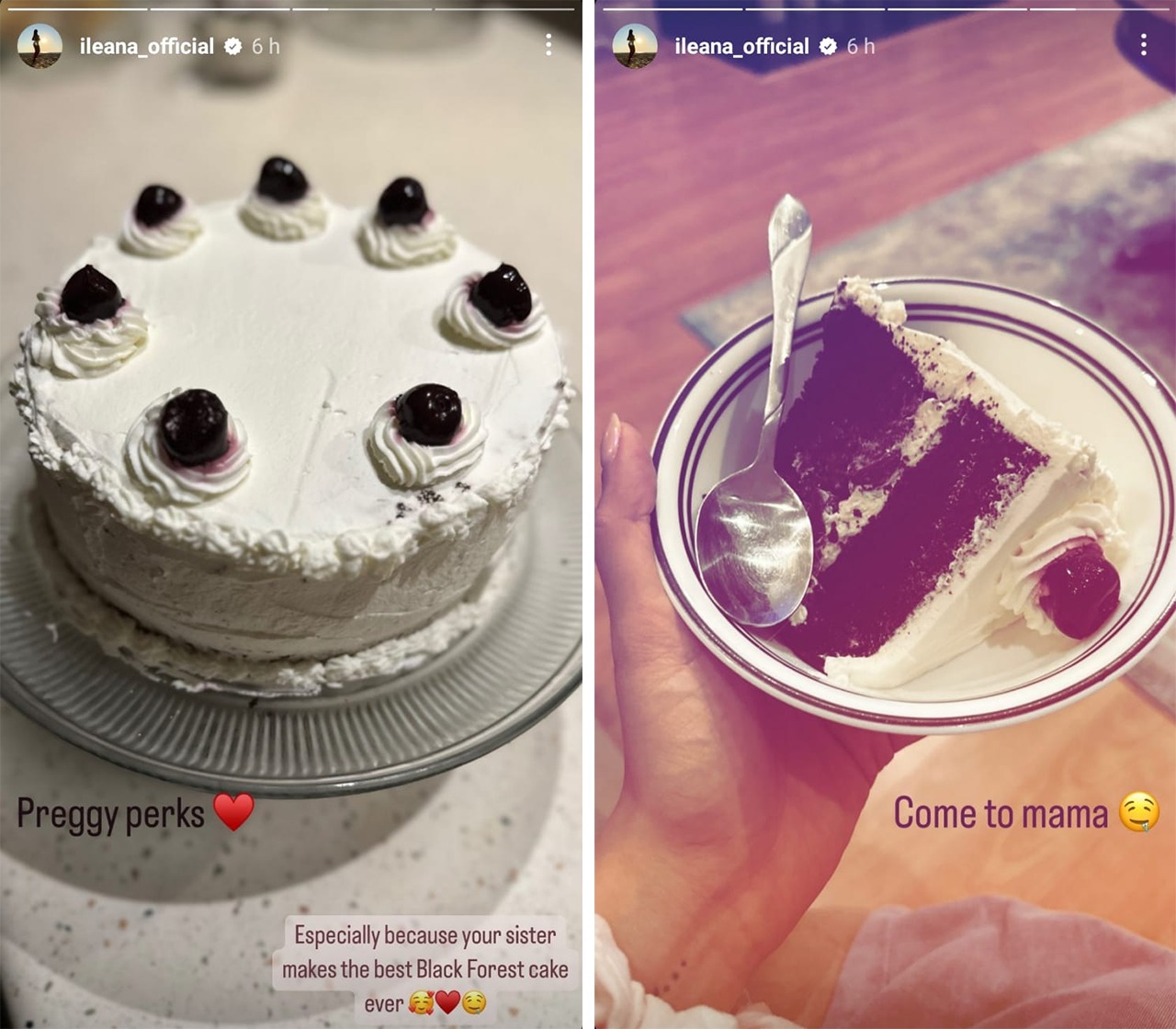 Mom-to-be Ileana D'Cruz shares pregnancy foodie adventures; savours sister-made black forest cake