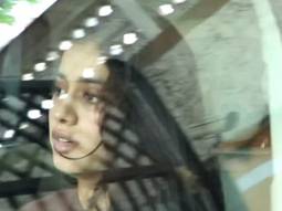 Janhvi Kapoor gets papped inside her car