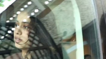Janhvi Kapoor gets papped inside her car