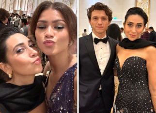 Karisma Kapoor strikes a pose with Spider-Man couple Tom Holland and Zendaya at Nita Ambani’s NMACC grand launch, see photos