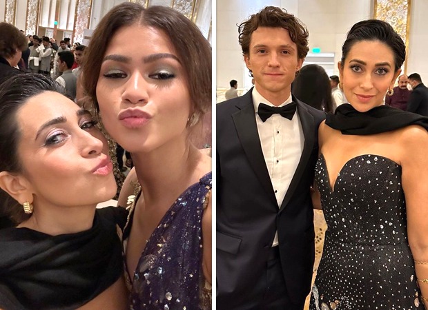 Karisma Kapoor strikes a pose with Spider-Man couple Tom Holland and Zendaya at Nita Ambani’s NMACC grand launch, see photos 