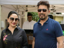 Madhuri Dixit & Shriram Nene look super stylish as they get papped in the city