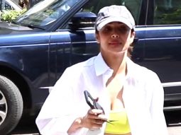 Malaika Arora poses for paps outside her gym
