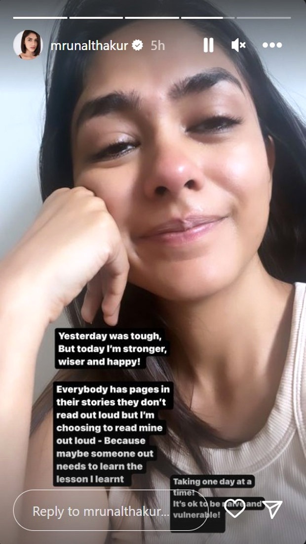 Mrunal Thakur opens up on her crying photo; says, “It takes a lot of courage to be vulnerable in front of the world”