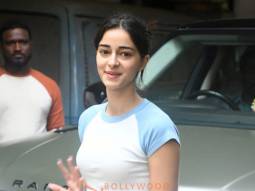 Photos: Ananya Panday snapped outside a dubbing studio in Bandra