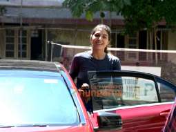 Photos: Elnaaz Norouzi snapped outside the gym in Bandra