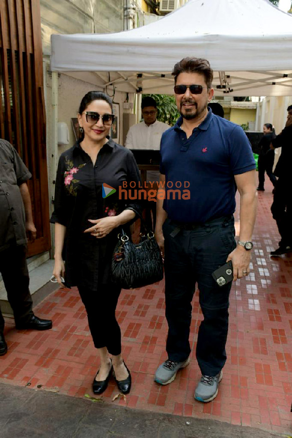 Photos: Madhuri Dixit snapped with her husband in Bandra | Parties & Events