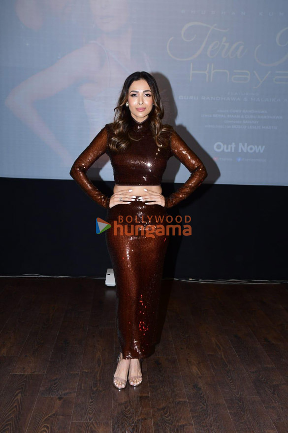 photos malaika arora and guru randhawa grace the launch of their song tera ki khayal 1
