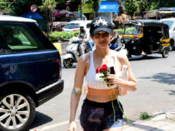 Photos: Malaika Arora spotted outside Diva Yoga in Bandra