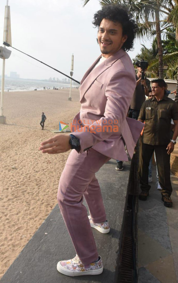 photos mithun chakraborty namashi chakraborty and amrin qureshi snapped promoting their film bad boy 3
