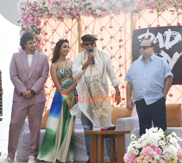 Photos: Mithun Chakraborty, Namashi Chakraborty and Amrin Qureshi snapped promoting their film Bad Boy Photos: Mithun Chakraborty, Namashi Chakraborty and Amrin Qureshi snapped promoting their film Bad Boy