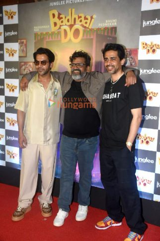 Photos: Rajkummar Rao, Gulshan Deviah and team Badhaai Do celebrates its multiple wins at Filmfare Awards 2023