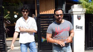 Photos: Saif Ali Khan and Ibrahim Ali Khan snapped at Mizu in Bandra