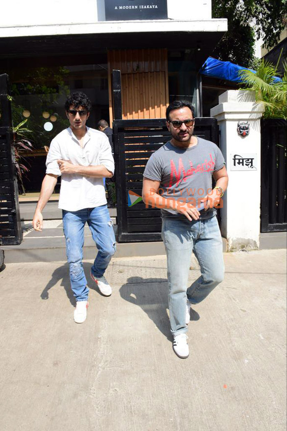 photos saif ali khan and ibrahim ali khan snapped at mizu in bandra 1