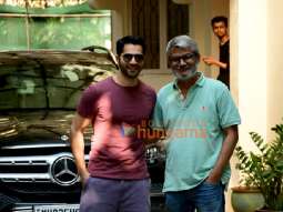 Photos: Varun Dhawan and Nitesh Tiwari snapped post dubbing in Juhu